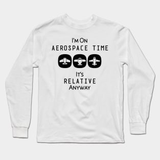 Navigating Life: Where Time Takes Flight Long Sleeve T-Shirt